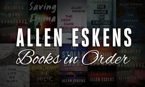 Do you have to read Allen Eskens books in order, or can you dive into his literary universe like a time-traveling detective?